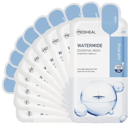 Mediheal Proatin Sérum Solution Masque en Tissu – Hydratation Profonde & Effet Anti-Rides, 8 Masques x 25 ml, Soin de la Peau Coréen