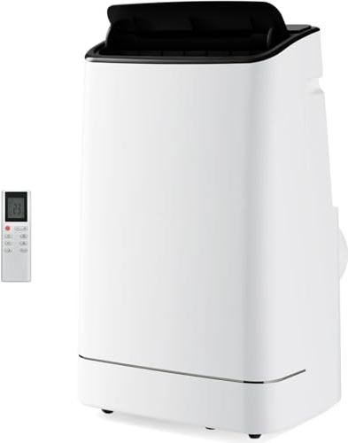 TANGZON 18000 BTU Portable Air Conditioner, 4-in-1 Mobile Air Conditioning Unit, Dehumidifier, 3 Speeds Cooling Fan with Oscillation, Sleep Mode, Remote Control, 24H Timer & Digital Display