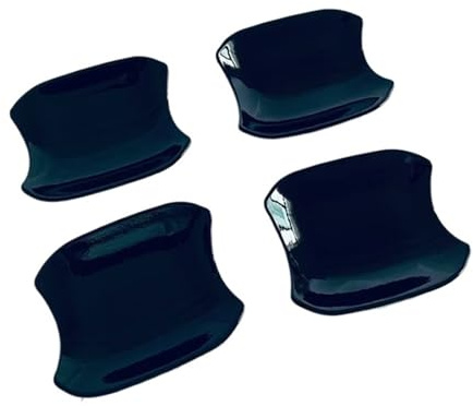 ZHINUAN Maniglia for porta Coperchio ciotola Coppa cavità Trim, misura for Chevrolet, Silverado 2019 2020 Accessori auto Pianoforte Nero Inserto Stampaggio Contorno Protezione per la maniglia della po