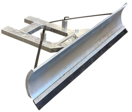 SRM Design Schneeschild Schneeschieber Räumschild für das Beseitigen von Schnee Universal für Gabelstapler und Frontlader Vollverzinkt schwenkbar 175 x 40 cm