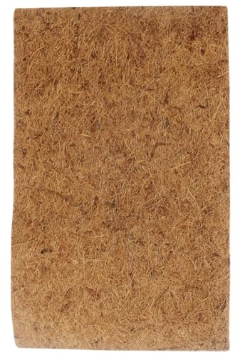 SHOWERORO Alfombra de Fibra Natural para Reptiles 60X40X1 CM Sustrato para Terrarios de Dragones Barbudos y Geckos Accesorio para Jaulas de Tortugas y Reptiles Resistente y Transpirable