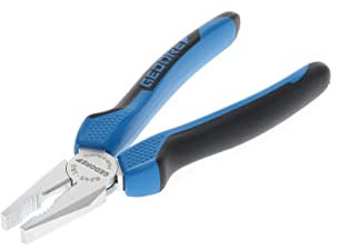 GEDORE Combination pliers for cutting/holding/twisting, Long cutting edges, Dual-material grips, European pattern, Length 180 mm, 8245-180 JC
