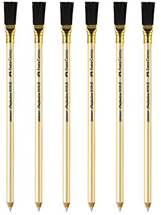 Faber Castell Faber-Castell Perfection Eraser Pencil with Brush (6-PACK)