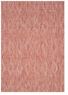 SAFAVIEH Alfombra Biarritz Indoor/Outdoor Rojo 78 x 152 cm