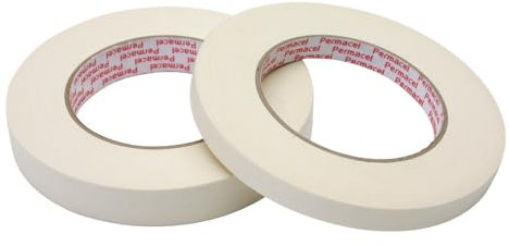 Permapack Permacel-Krepp-Papierband, 12 mm 5466 (Klebeband Malerkrepp) Rollenlänge: 55 m/Kern-Ø: 76 mm/Materialstärke: 0,163 mm/Temperaturbeständig bis: kurzzeitig 280 °C