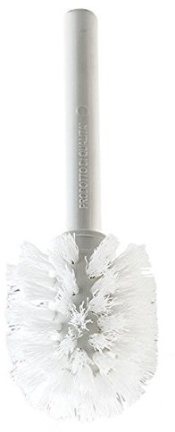 Bottiglioni Linea Bath Ricambio Scopino Wc Setola Antiruggine Nickel-Silver Silver Plastica 6,5 x 19 cm