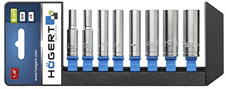 1/4 Steckschlüsselsatz lang 8 Stück. Nuss Stecknüsse Satz Set von SECOTEC® | Set von SECOTEC®