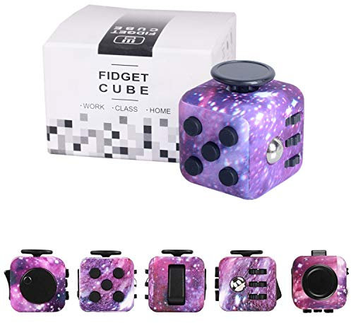 Yetech Galaxy Fidget Toy Cube Toy with Click Ball, Anti-Stress/Anti-anxiety Fidget Toys for Children, Teen, Student, Adult Stress Reliever