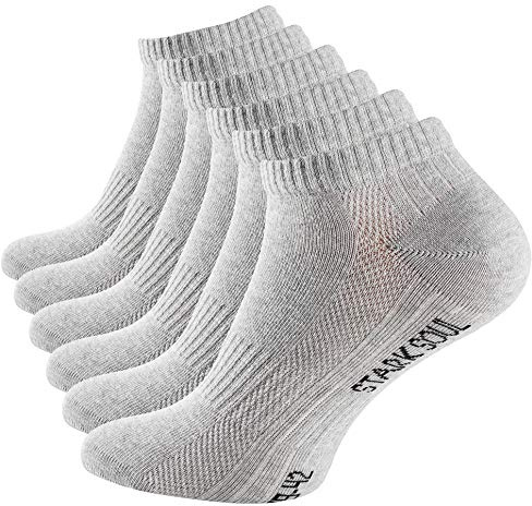 STARK SOUL Unisex strumpor, gråmelerad längd, 39/42 EU
