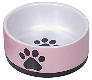 Nobby Ciotola in ceramica rosa zampa diametro 14 x 6,5 cm, 0,4 l, 1 pezzo