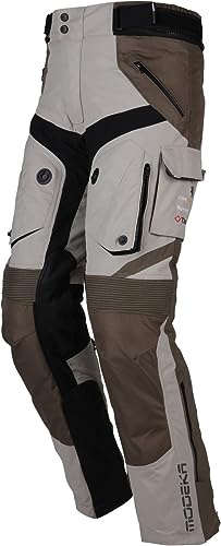 Modeka Panamericana 2 Motorrad Textilhose, beige, XL