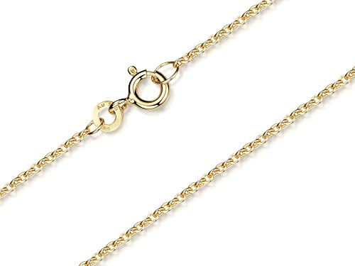 Erbskette 1,5mm Breite, Kinderkette - 333 Gold, Längen wählbar von 32-37cm