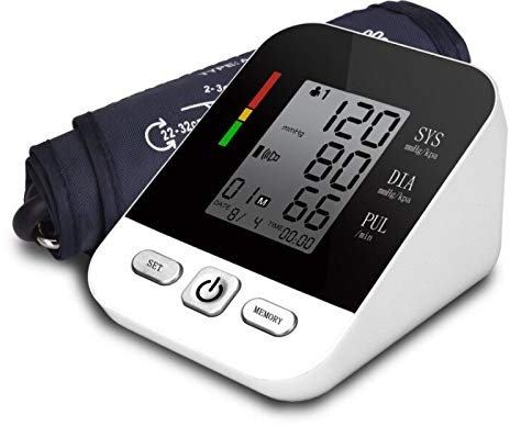 SHALOLY Monitor de presión Arterial de Brazo Digital automático Profesional tonómetro USB Recargable esfigmomanómetro pulsómetro