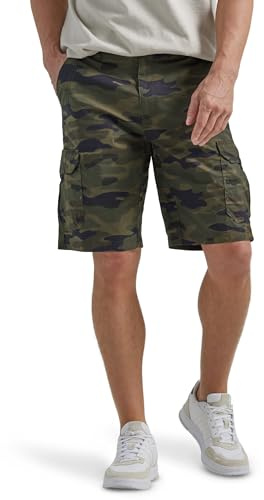 Lee Men's Extreme Motion Crossroad Cargo Short, Traditional Camo, 34