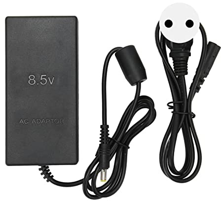 Fuente de Alimentación del Adaptador de CA para Reemplazo de PS2, Cable del Cargador del Adaptador de CA Plug and Play para la Consola Slim 70000 9000 100‑240V