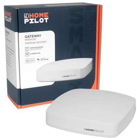 HOMEPILOT - Gateway Premium | Smart-Home-Central para integrar y controlar tus dispositivos Smart Home a través de la aplicación o interruptor | Compatible con Alexa, Google Assistant y más. | Puerta de enlace premium