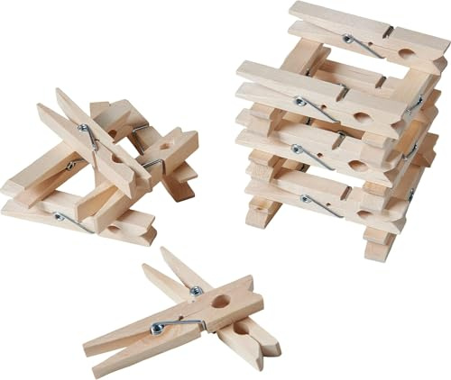 Sorillo Brands Clothes Pegs for Washing Line - Pack of 50