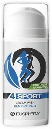 EUSPHERA - 4SPORT - Muscle Balm for Post Workout Muscle Exhaustion 100% Natural Body Cream with Boswellia Serrata Aloe Devil's Claw and Arnica 75 ml Made in Italy