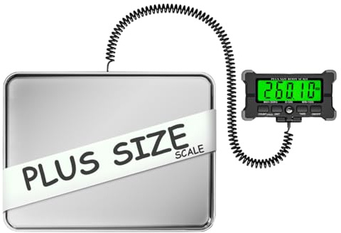 Urby Báscula extra ancha para peso corporal, balanzas extra para personas pesares, báscula de tamaño grande con pantalla externa fácil de leer. Regalo para personas mayores, personas de talla grande.