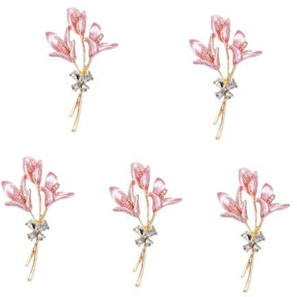 GALPADA 5pezzi Spilla Da Bavero Con Fiore Di Girasole e Strass Accessorio Elegante Per Cappelli e Abbigliamento Per Occasioni Speciali