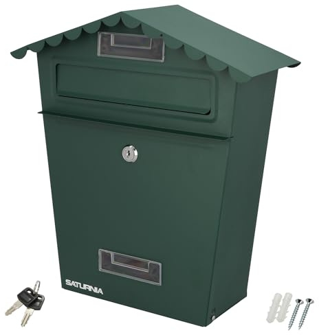 WOLFPACK LINEA PROFESIONAL 03081230 Cassetta della posta Giardino House Verde 125 x 330 x 65 mm, Multicolore