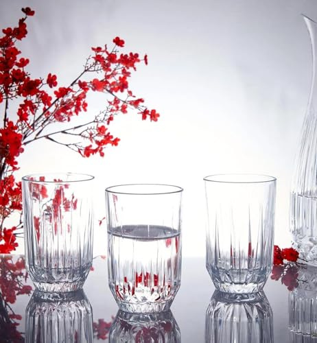 Pasabahce Echoglas Wasserglas-Set, 350 ml, 6er Set, transparentes Echo-Wasserglas, passgenau für Wasser/Saft, spülmaschinenfest, ideal für Zuhause, Restaurants, Cafés und besondere Anlässe