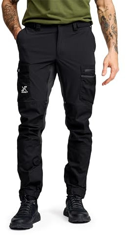 RevolutionRace Rambler Lightweight Pro Pants für Herren, Leichte Outdoor-Hose und Wanderhose für Herren, Black, M
