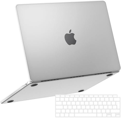 NPUOLS Hülle für MacBook Air 13 Zoll 2020-2018 A2337 M1/A2179/A1932, [Rückkehr zur Originalfarbe des Mac], Ultradünne Anti-Kratzer, Schutzhülle Case und EU Tastaturabdeckung, Matt Klar
