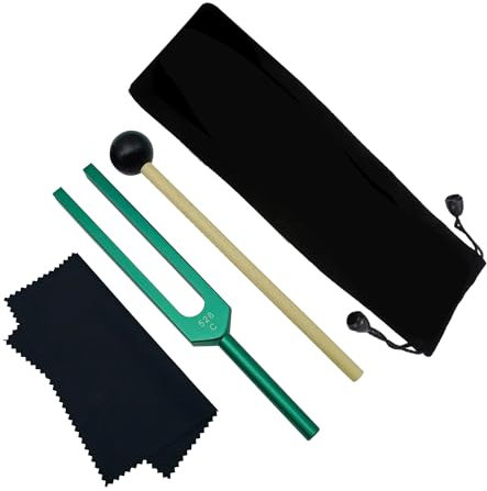 Carriere DipasóN, Diapasones de 528 Hz para Curar Chakras, Terapia de Sonido, Mantener el Cuerpo, la Mente y el EspíRitu en ArmoníA, Verde