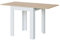 Miroytengo Livre Mesa de Cocina Extensible Estilo Nórdico en Color Blanco y Madera Claro 67-134x78x67 cm