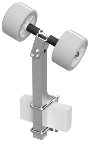 SUPROD 2 Fois Rouleaux pendulaires Aide à la Mise à l'eau remorque pour Bateau TPU RKSRLX-2-TPU, Ø 120 mm