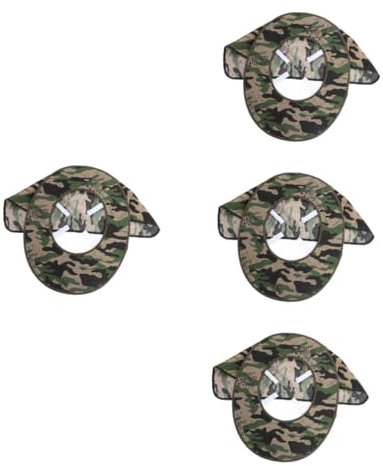 jojofuny 4pièces Chapeau De Sécurité à Large Bord avec UV Visière Maille Et Couvre Accessoire pour Casques De Chantier Et Activités Extérieures