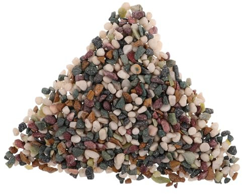 ROMISBABA Decorative Aquarium Gravel Natural River Rocks for Fish Tank Small Pebbles for Plants and Aquarium Decorations Comfortable Resting Environment for Fish