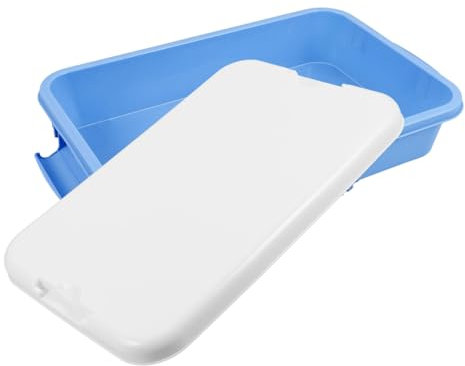 IMIKEYA Praktische Sandkastenbox Mit Deckel Und Tragegriff Robustes Kunststoff-sandtablett Für Klassenzimmer Vielseitiger Spielzeug-Organizer Tragbarer Sandspeicherbehälter