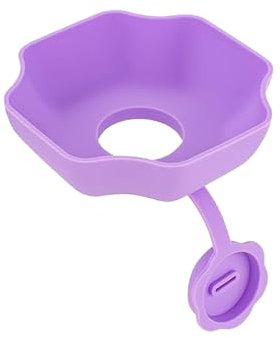 # Halter für Kinder, tropffrei, wiederverwendbar, Silikon, Kaltständer, Eisstock-Halterung, fängt vor dem Herunterfallen für Kinder ein (lila, Einheitsgröße)