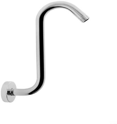 Trayne Extender Pipe 11.8 Inch Stainless Steel Shower Head Extension Bracket Flange Ceiling Mount Secure Rust Resistant Arm For Rain(Silver)