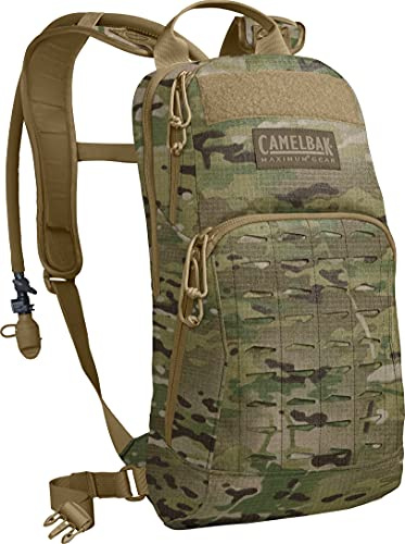 Camelbak Mule 8L Trinkrucksack mit 3,0L Mil Spec Crux Multi-Kamera | Leichte Hydratation für schnelle Operationen, stabil, bequem zu tragen, organisierter Zugang zu wichtigen Gegenständen
