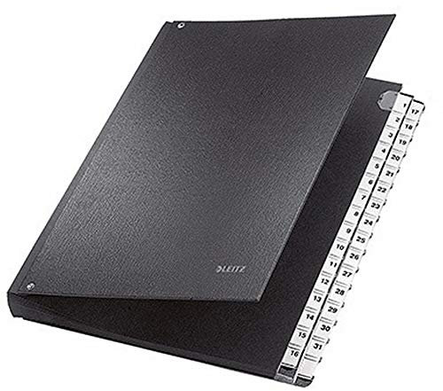 Leitz Pultordner 59310095 DIN A4 1-31 32Fächer Graupappe schwarz