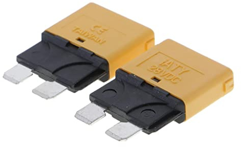 Amagogo Fusible Automotriz del Coche 12V, Fusible Plano, Fusible del Coche, Beige 20A