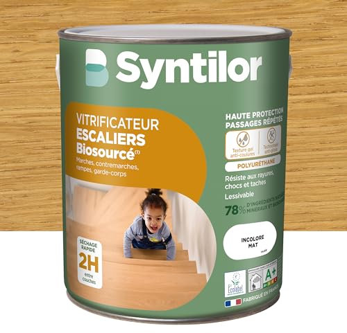 SYNTILOR - Vitrificateur Escaliers Biosourcé Incolore Mat 2,5L 00720488