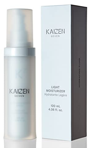 Kaizen Seven Light Moisturizer for Men | Made in Japan | 120 ml Premium Light Moisturizer non-greasy or sticky, Niacinamide, Sodium Hyaluronate, Wasabi Leaf, Olive Squalane