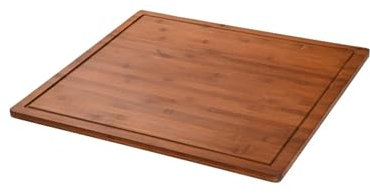 Kesper | XXL Schneide- und Abdeckplatte 56 x 50 x 4 cm | Farbe: Dunkelbraun | Material: FSC Bambus | ideal als Herdabdeckung oder Backbrett