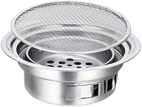 BBQ Grill Outdoor Charbon Grills Hot BBQ Charcoal Grill Portable Household Korean Grill Round Carbon Camping Grill Poêle pour extérieur intérieur