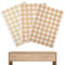 Schraubenlochaufkleber Selbstklebend,Schrauben Abdeckkappen,Möbelaufkleber,162 Stück 3 Blatt Structure Screw Hole Cover Stickers,21 mm Rund Bohrloch Abdeckung mit Holzmaserung und Volltonfarbe
