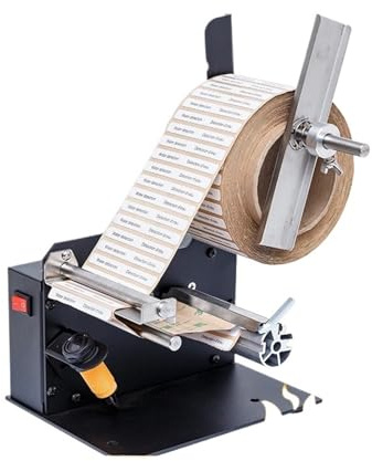 JCKJWL Machine d'étiquetage Industrielle Distributeur Automatique d'étiquettes électrique économique Compatibilité Polyvalente(D64 162mm)