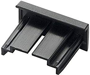 Durable 481601 Tapas de repuesto para los letreros de la puerta y la pantalla del piso Letrero de Información, bolsa de 5 piezas, negro