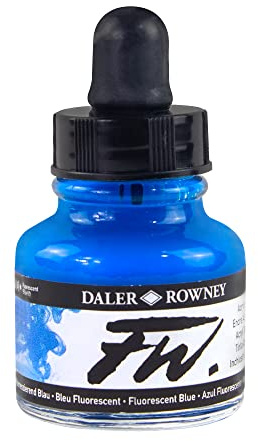 Fw acrílico fluorescente tinta 1 Oz azul