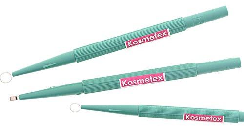 Hautkürette je 2, 3 und 7mm, scharfe Kürette für die Kürettage, Kosmetex Hautcuretten, Curette, 3er MixSet-Nr.2