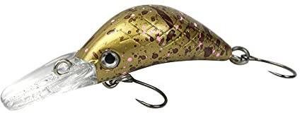 FTM Masu Security Wobbler 3cm 1,6g - Forellenwobbler, Farbe:goldfarben dunkel gepunktet UV