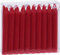 Spetebo Lot de 20 petites bougies à tige en cire véritable - Rouge - Environ 11 cm de hauteur - Bougie décorative pour sapin de Noël, l'Avent